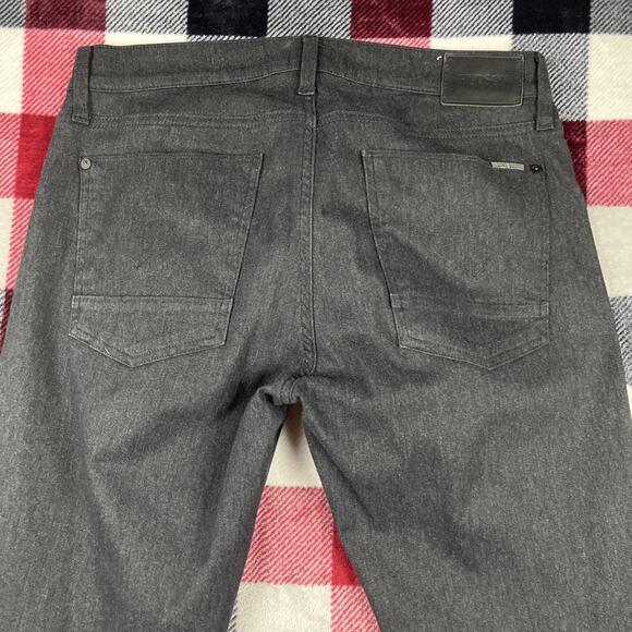 Hudson Jeans Mens 34x34”‎ Dark Gray Blake Slim Straight Denim Zip Fly - Picture 10 of 12